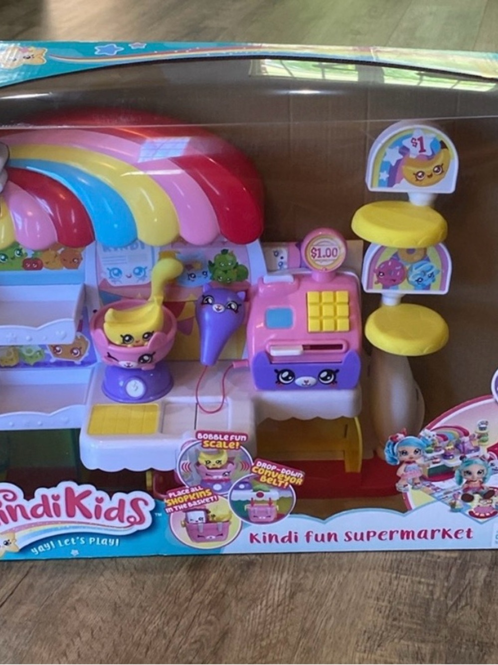 Kindi Kids Kindi Fun Supermarket Playset with Shopping Cart
